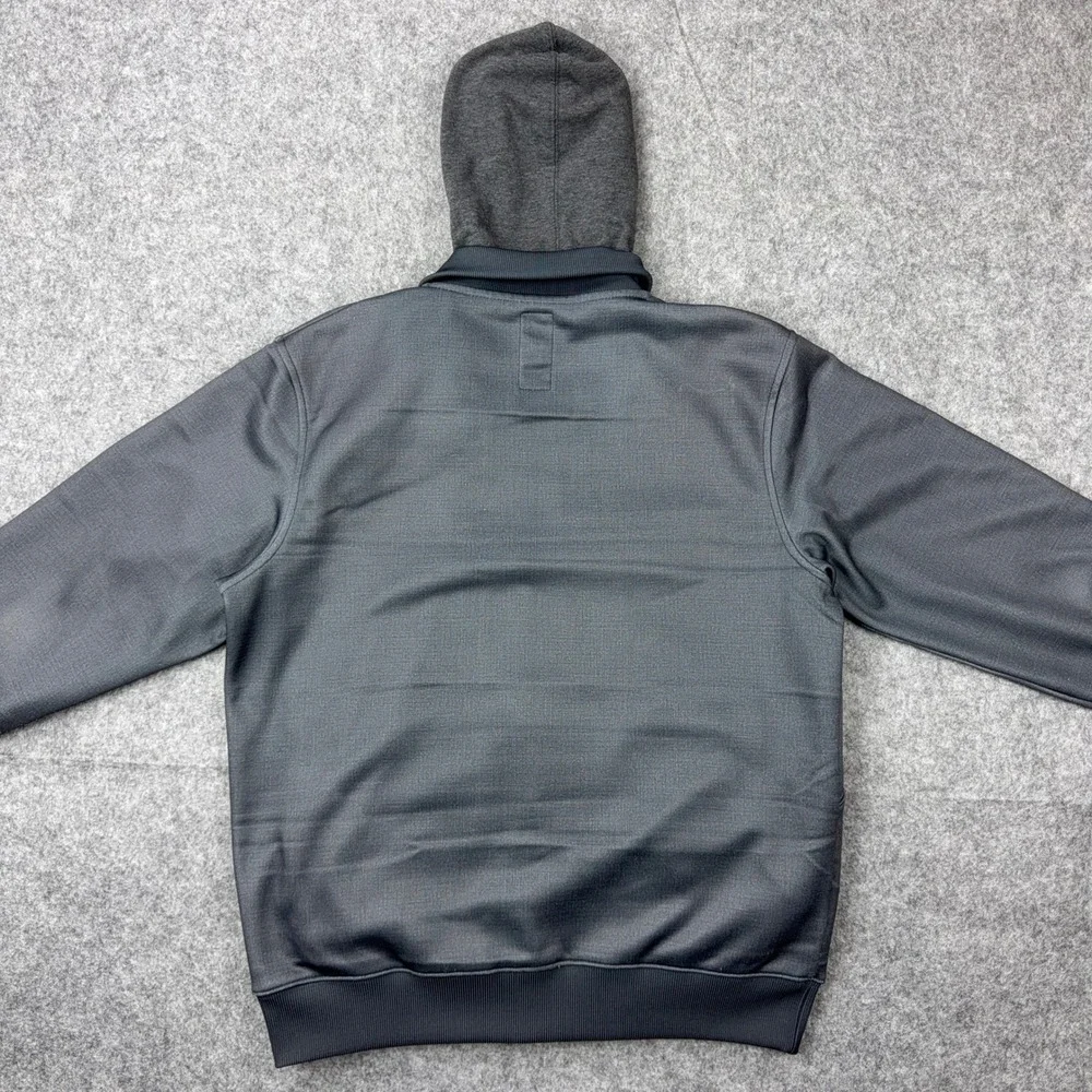 Billabong‎ Jacket Mens Small Gray 2-in-1 Fleece Lined Hooded Full Zip Surf Y2K